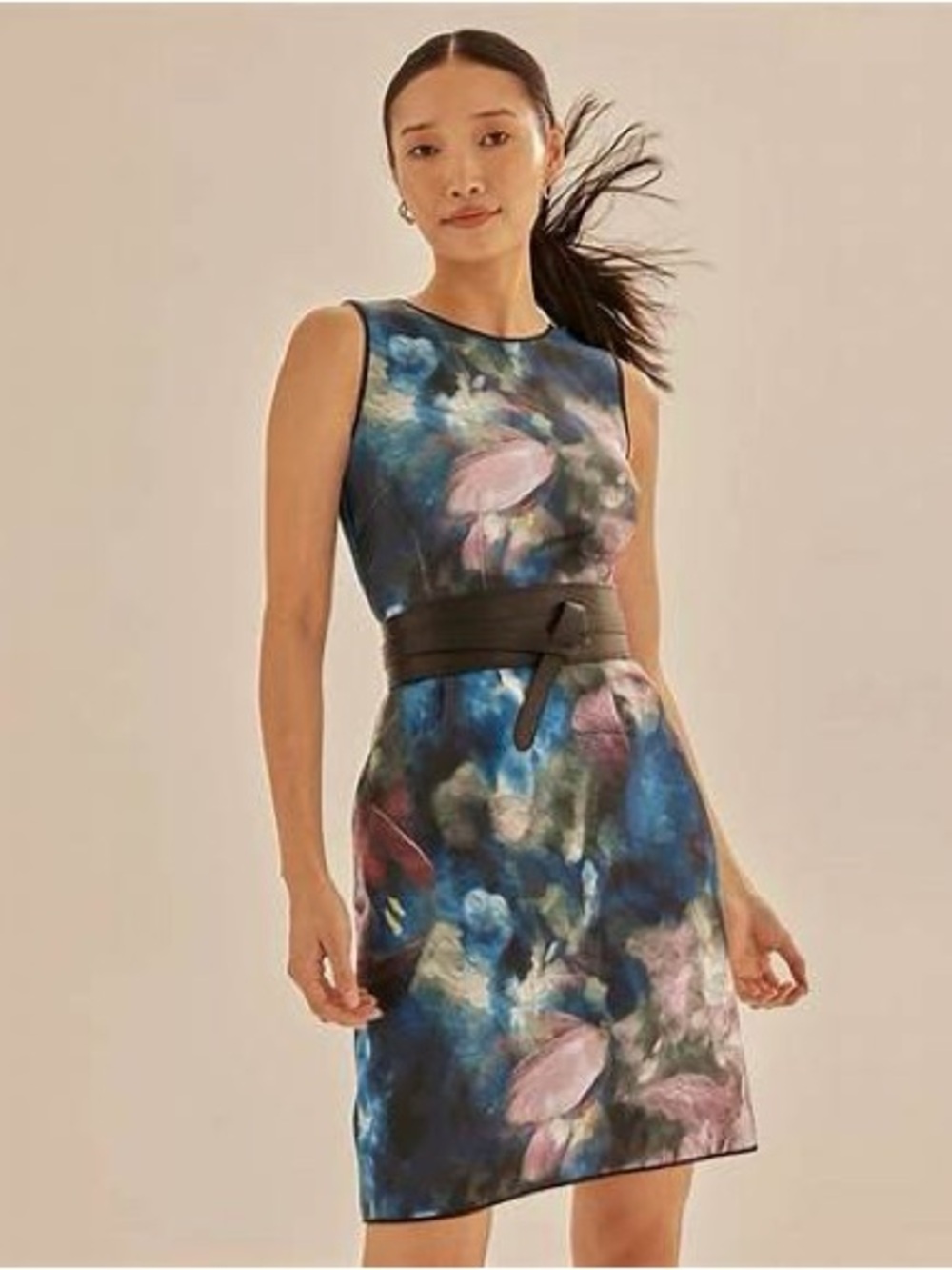 WHBM Sleeveless Floral-Print Sheath Dress, NWT, Size 4